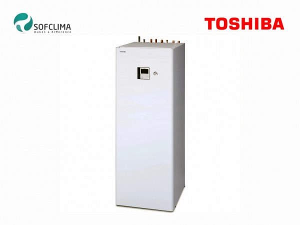 Термопомпа Toshiba Estia R32 AIO HWT-1101F21MT9W-E / HWT-1101HRW-E (комплект с бойлер)